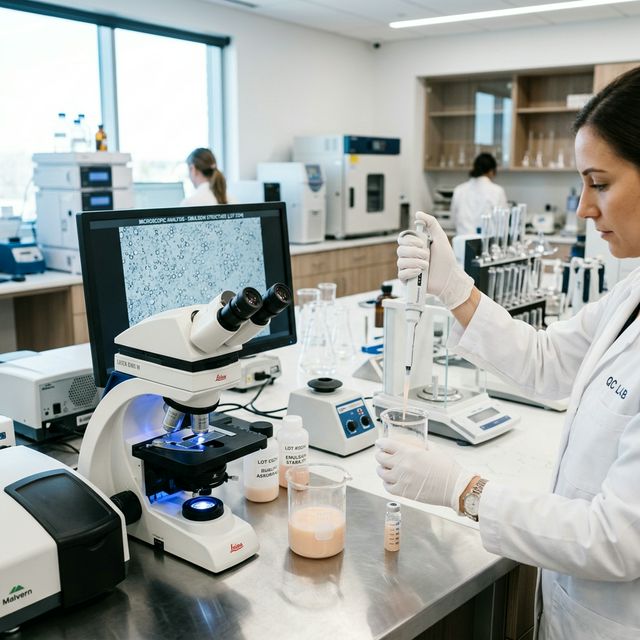 Scientific laboratory for cosmetic quality control